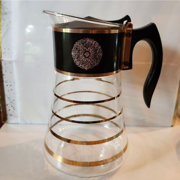 Vintage Very Good 1960s "David Douglas Flameware" 8 Cup Glass Coffee Pot Carafe - Picture 4 of 8